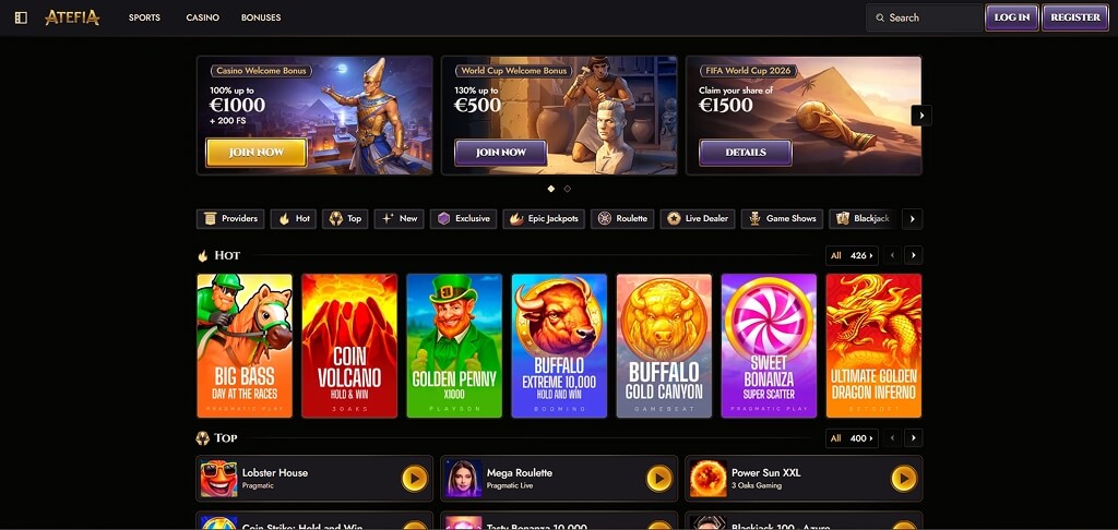 Atefia Casino Lobby