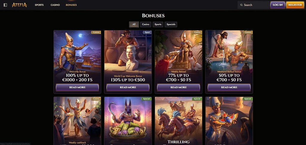 Atefia Casino Promotions