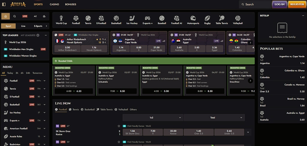 Atefia Casino Sport Betting